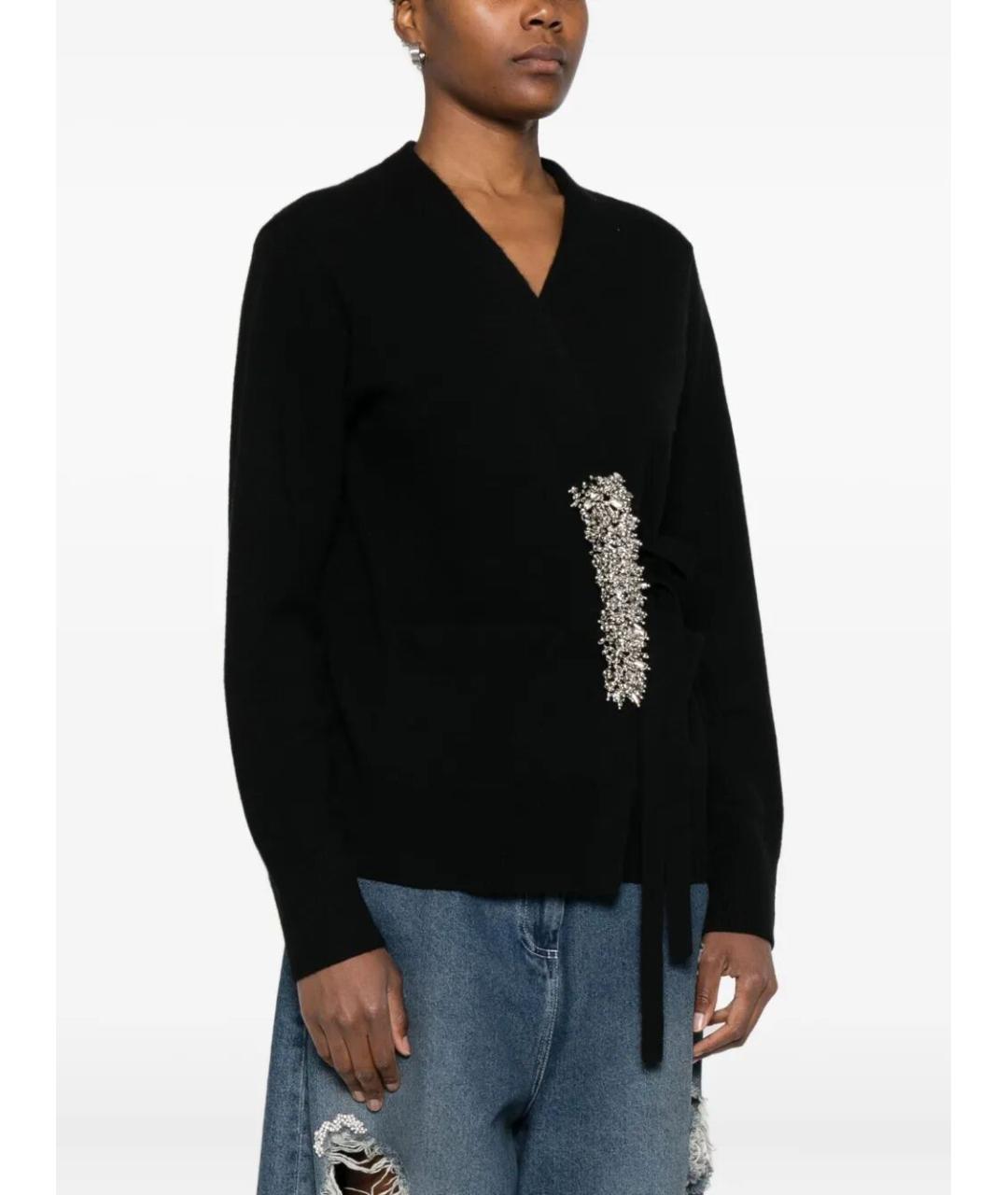 DRIES VAN NOTEN Черный кашемировый кардиган, фото 2