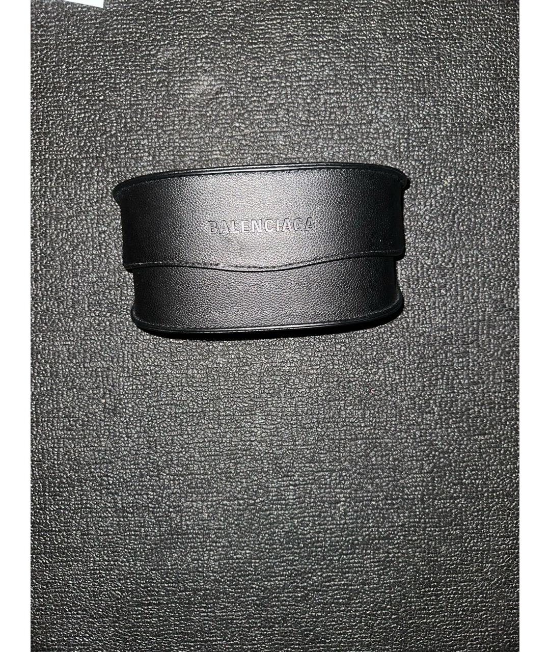BALENCIAGA Черные пластиковые солнцезащитные очки, фото 4