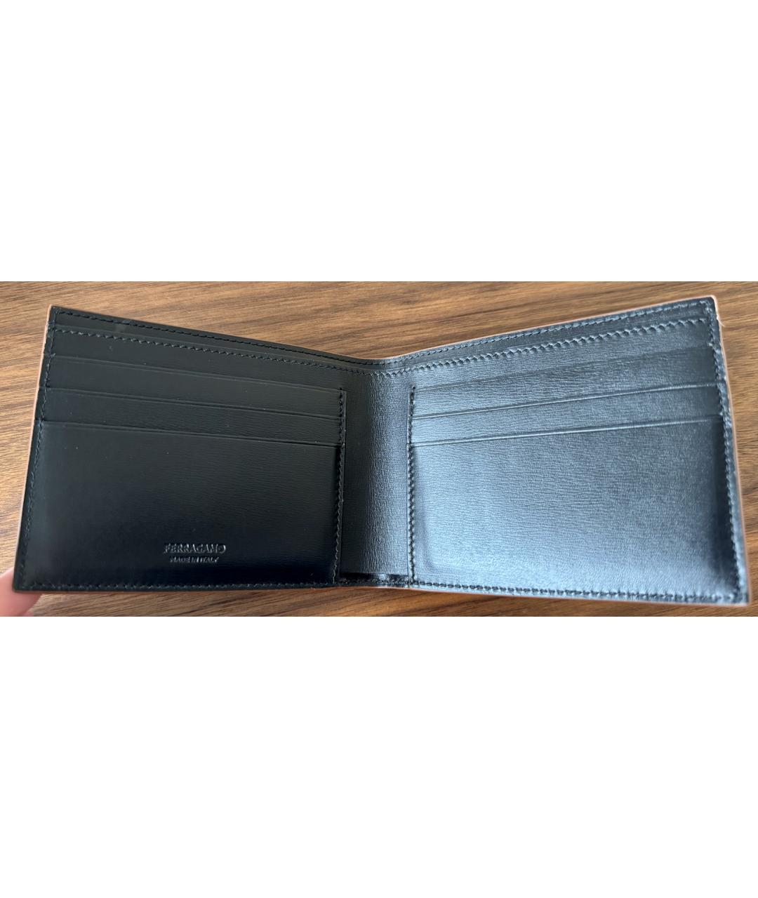 FERRAGAMO Коричневый кожаный кошелек, фото 3