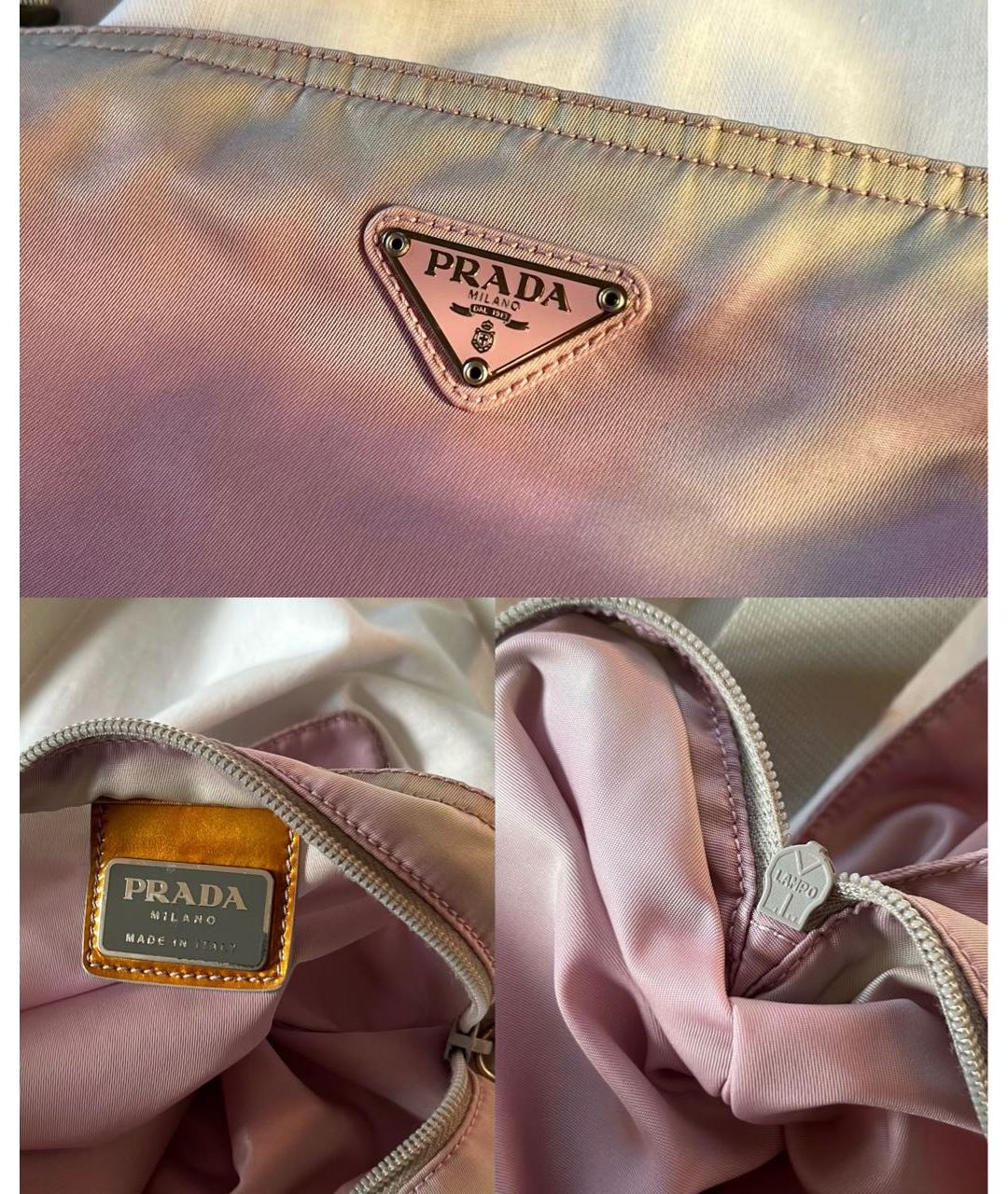 PRADA Розовая сумка через плечо, фото 3