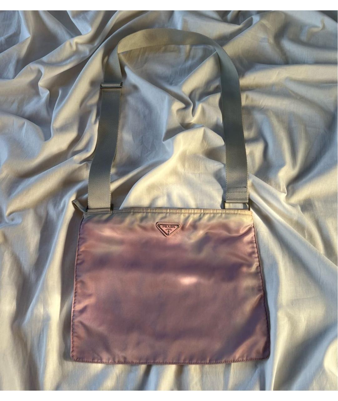 PRADA Розовая сумка через плечо, фото 5