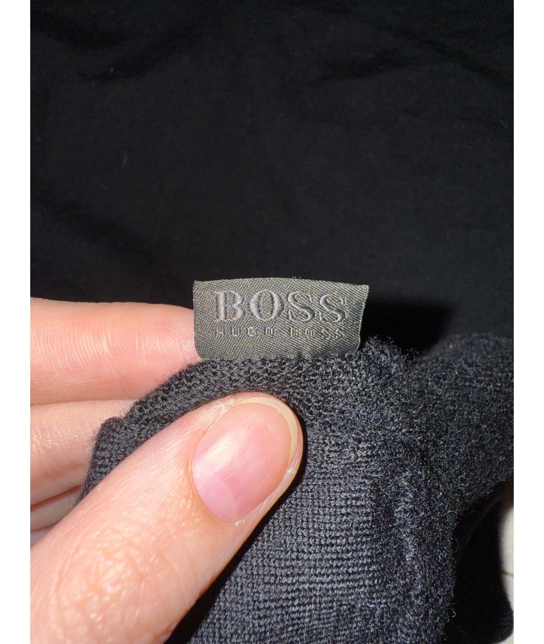HUGO BOSS Черный шерстяной джемпер / свитер, фото 4
