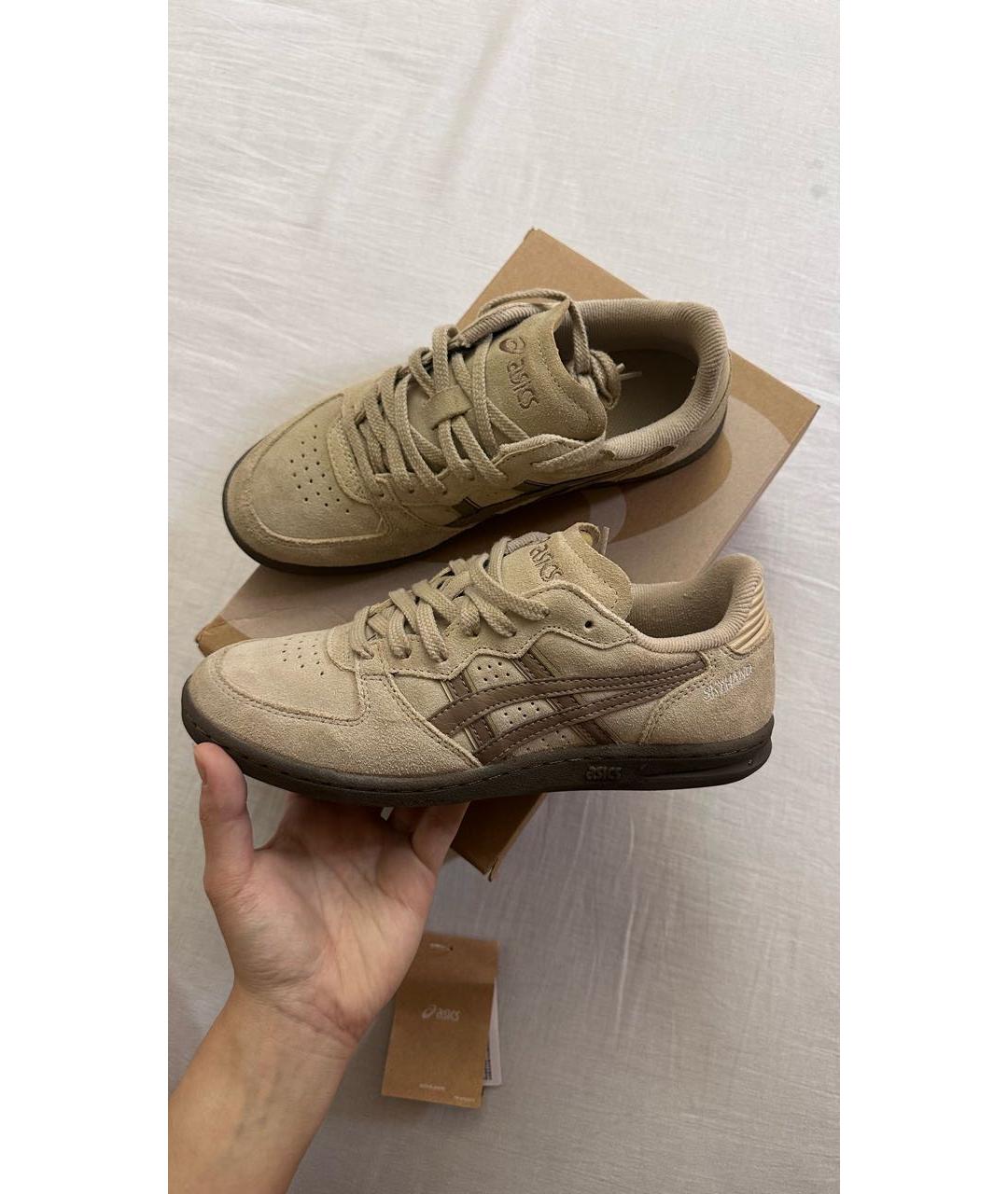 ASICS Серые замшевые кеды, фото 3