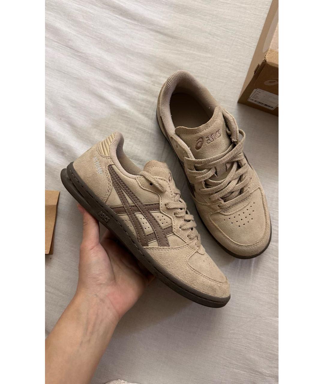 ASICS Серые замшевые кеды, фото 8