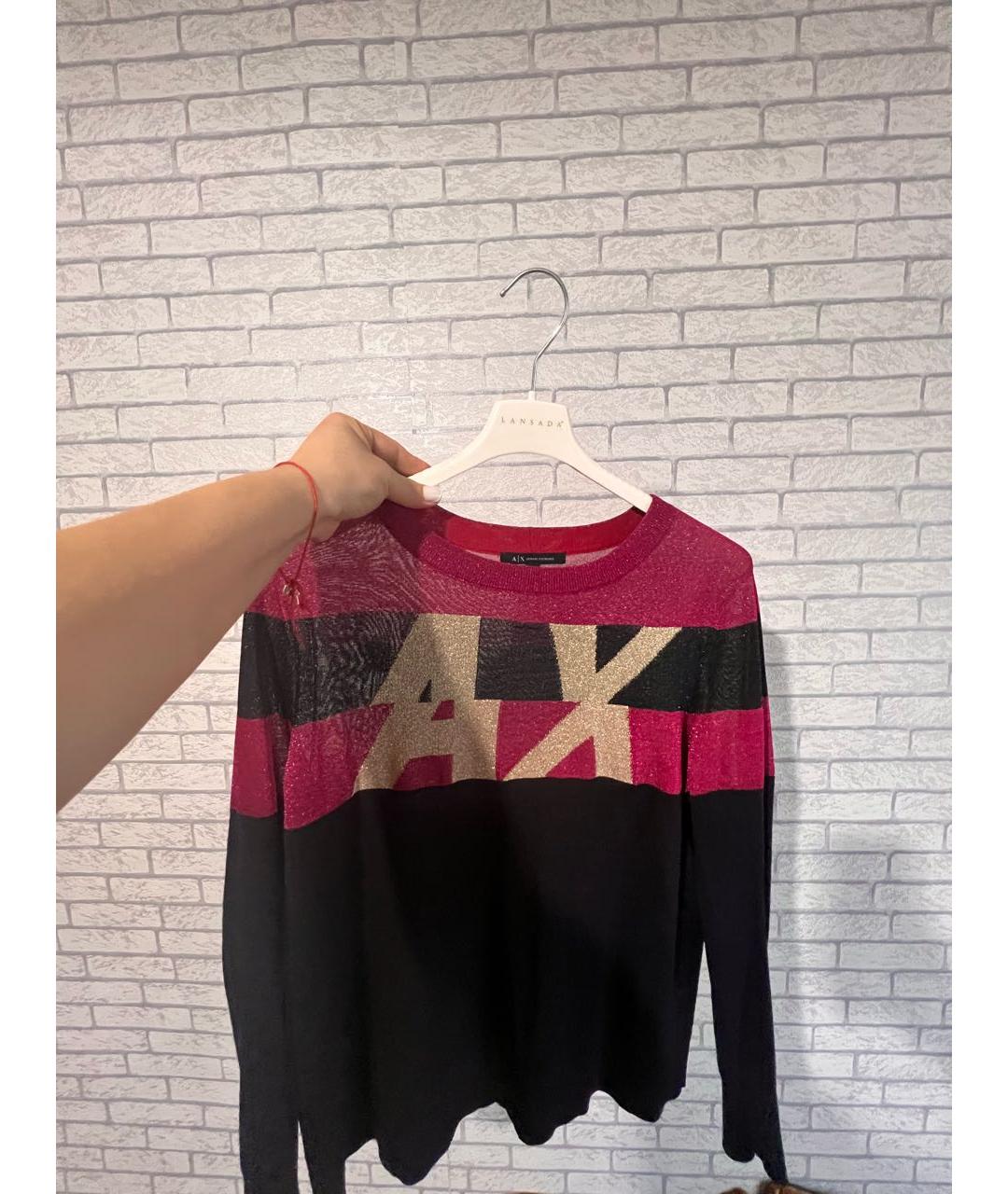 ARMANI EXCHANGE Мульти хлопко-эластановый кардиган, фото 2
