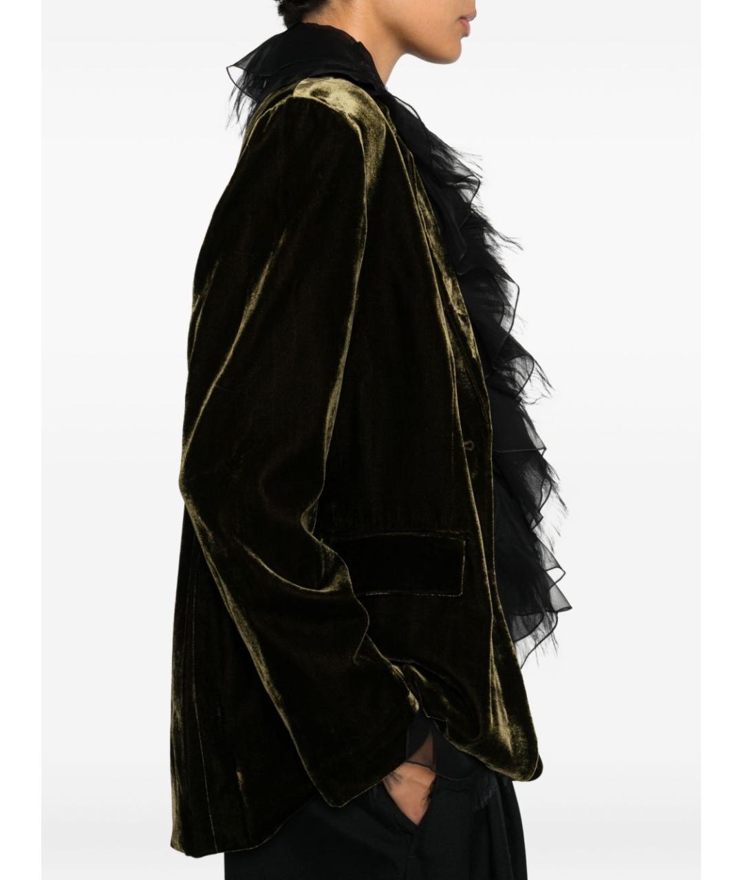 CLOSED Зеленый хлопковый жакет/пиджак, фото 3