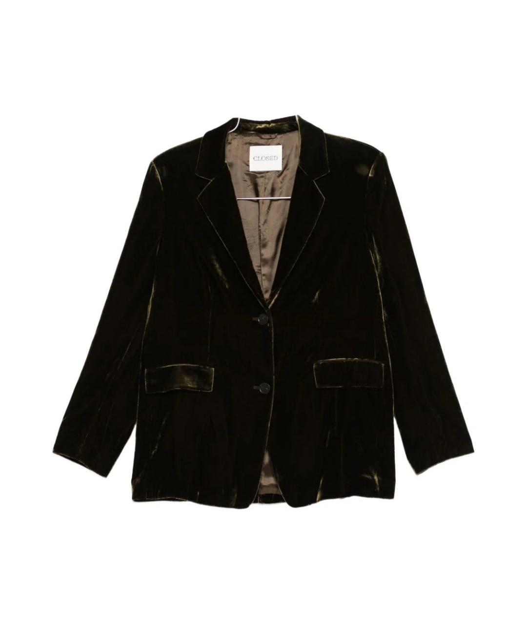 CLOSED Зеленый хлопковый жакет/пиджак, фото 1