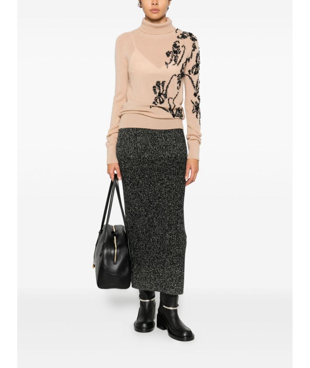 ERMANNO SCERVINO Бежевый кашемировый джемпер / свитер, фото 4