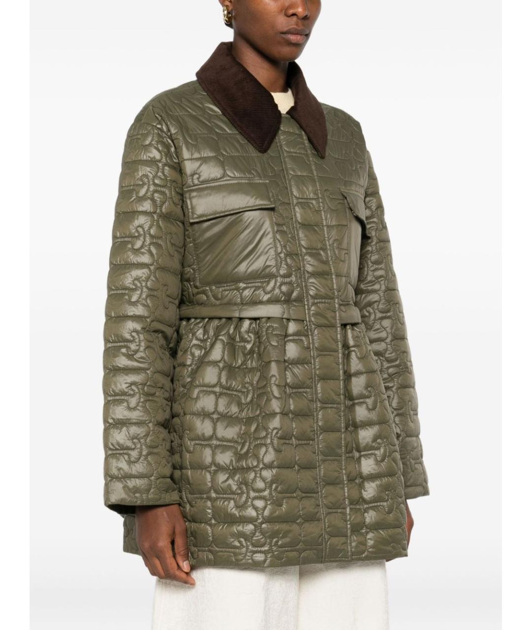 GANNI Зеленая полиамидовая куртка, фото 4