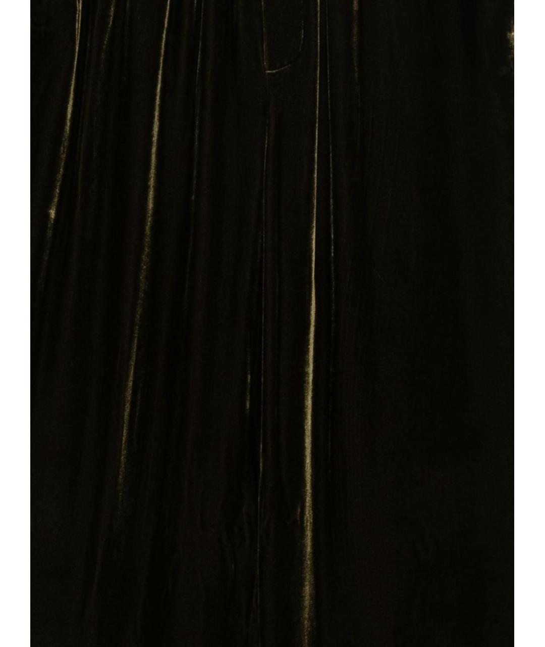 CLOSED Зеленые хлопковые прямые брюки, фото 3