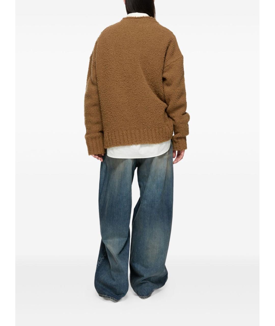 ACNE STUDIOS Бежевый шерстяной джемпер / свитер, фото 5