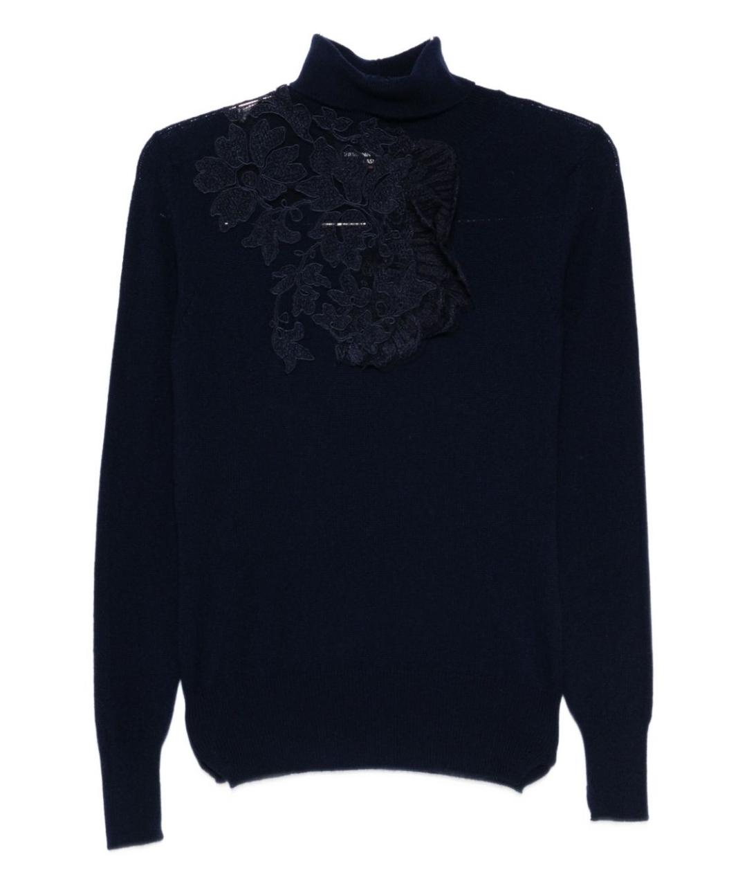 ERMANNO SCERVINO Синий кашемировый джемпер / свитер, фото 1