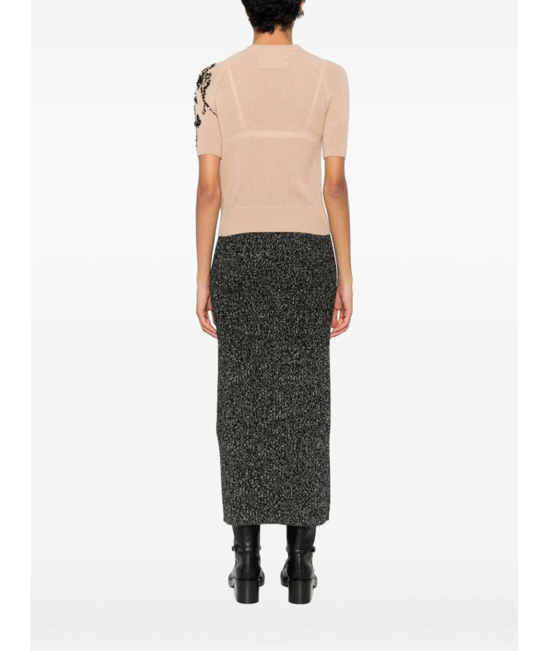 ERMANNO SCERVINO Бежевый шерстяной джемпер / свитер, фото 5