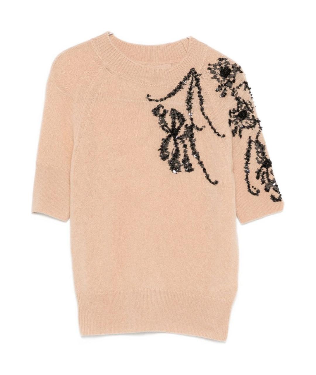 ERMANNO SCERVINO Бежевый шерстяной джемпер / свитер, фото 1