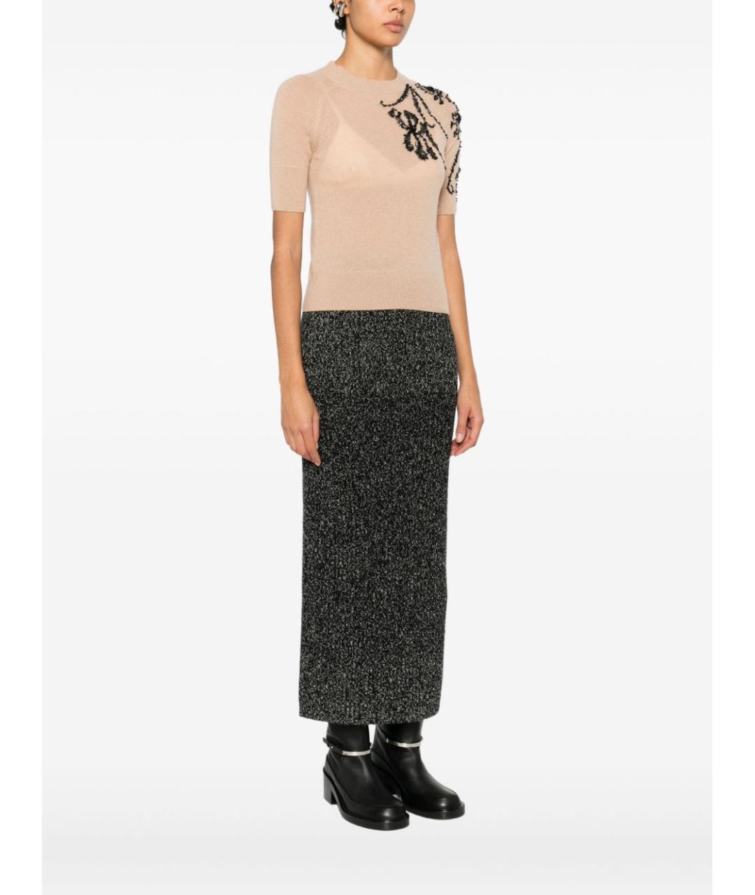 ERMANNO SCERVINO Бежевый шерстяной джемпер / свитер, фото 3