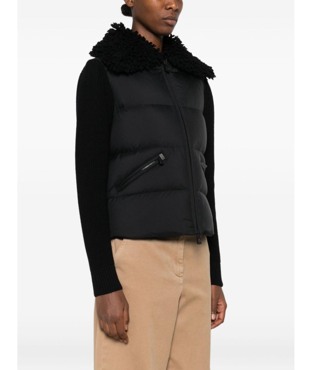 MONCLER GRENOBLE Черная шерстяная куртка, фото 2