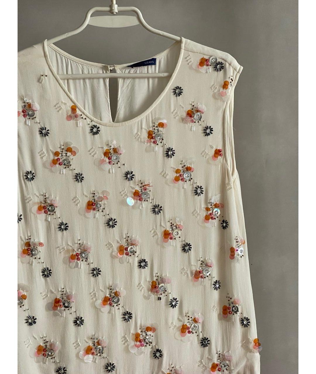 TRUSSARDI JEANS Мульти шелковое повседневное платье, фото 5