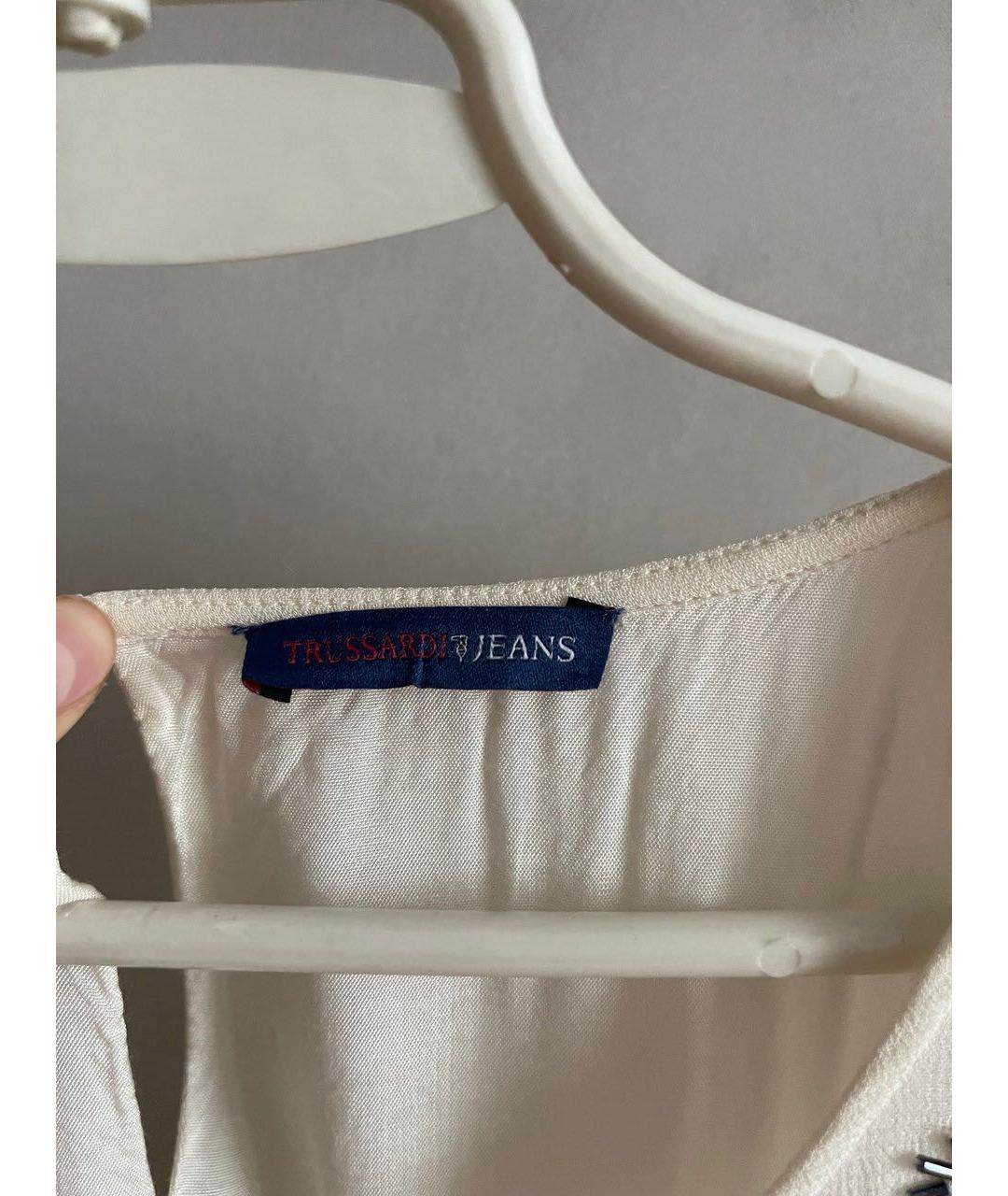 TRUSSARDI JEANS Мульти шелковое повседневное платье, фото 3