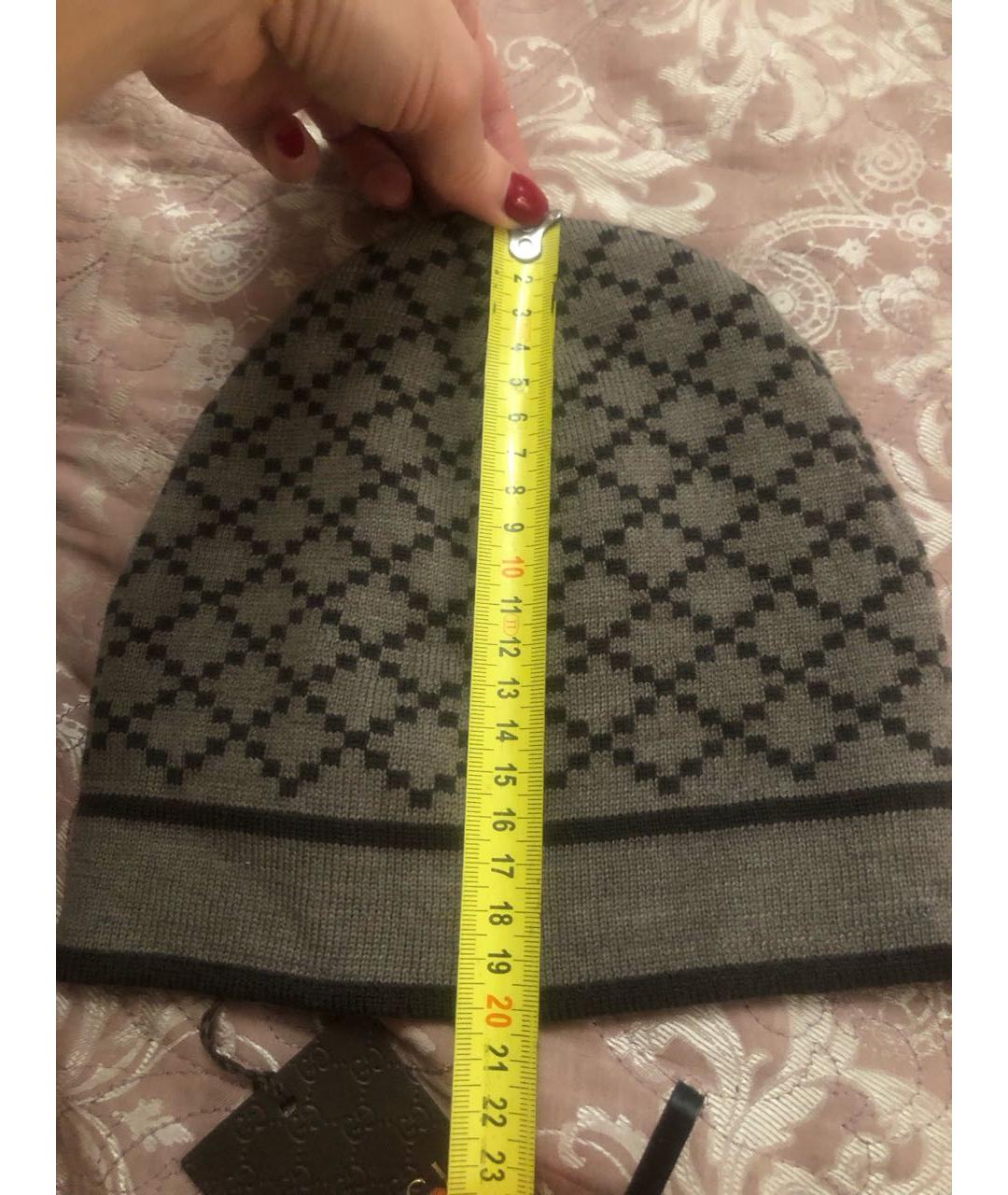 GUCCI Бежевая шерстяная шапка, фото 6