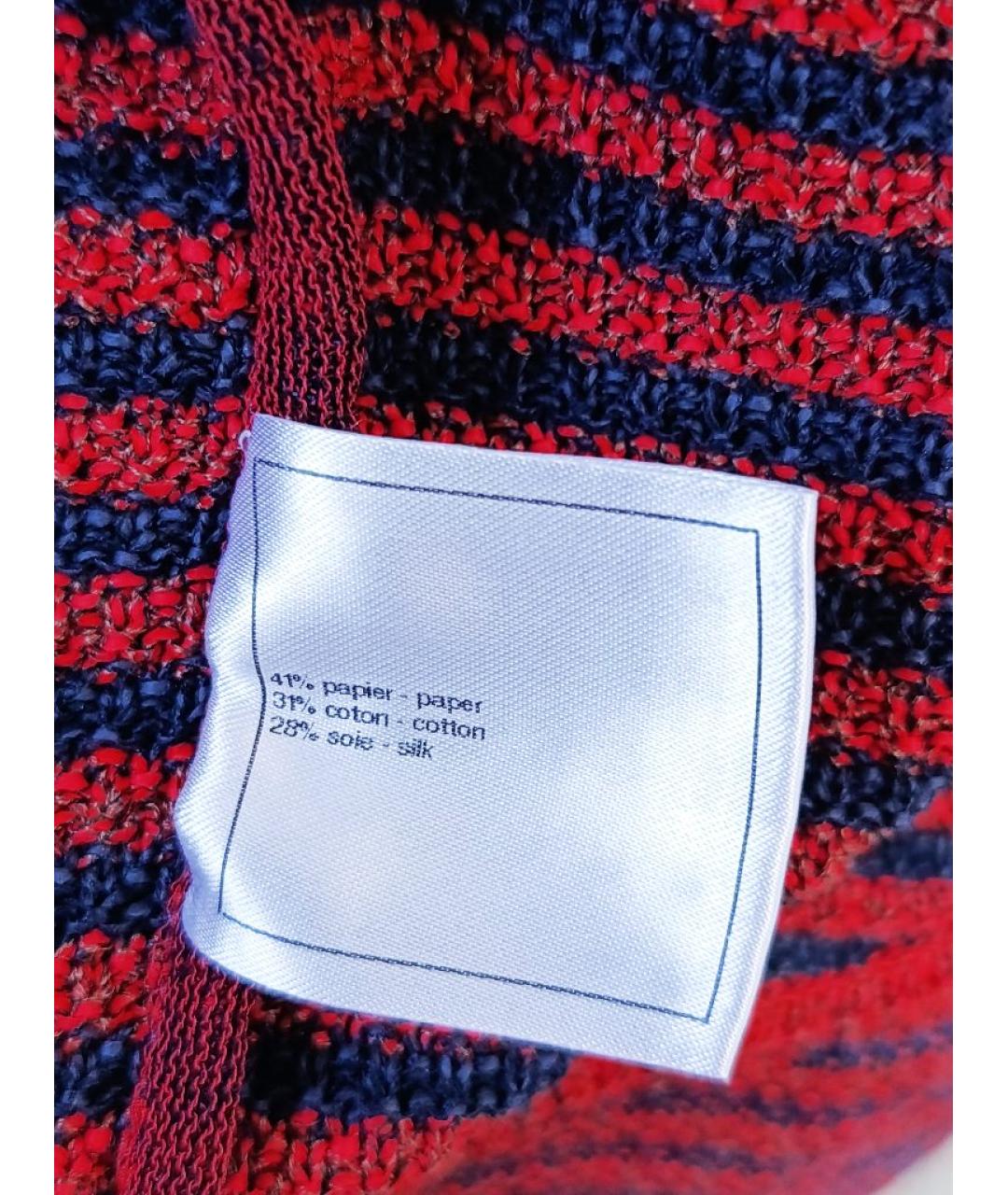 CHANEL Бордовый шелковый жакет/пиджак, фото 6