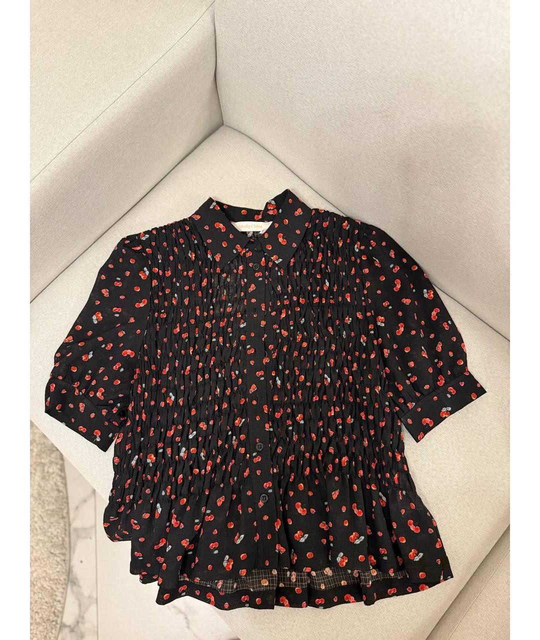 SEE BY CHLOE Черная блузы, фото 6