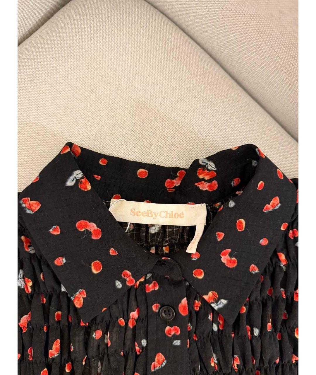 SEE BY CHLOE Черная блузы, фото 3