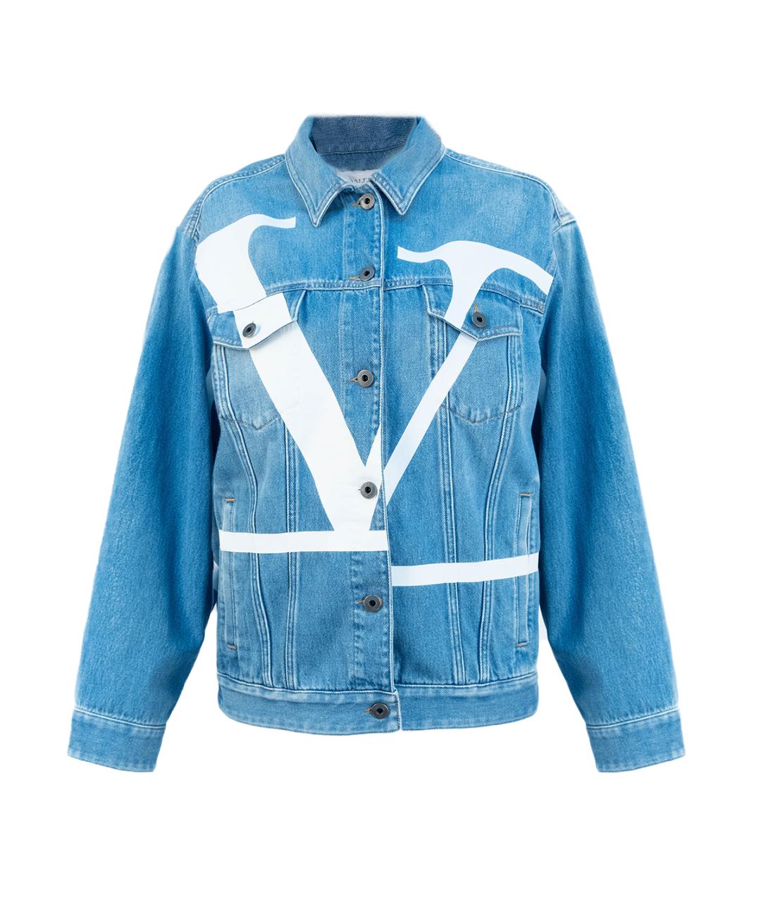 VALENTINO Голубая деним куртка, фото 1