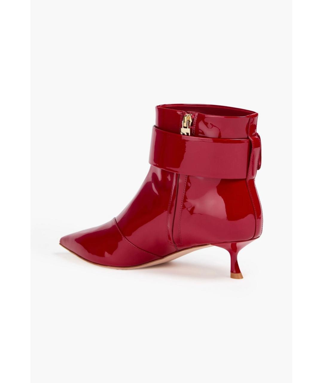 ROGER VIVIER Красные ботильоны из лакированной кожи, фото 3