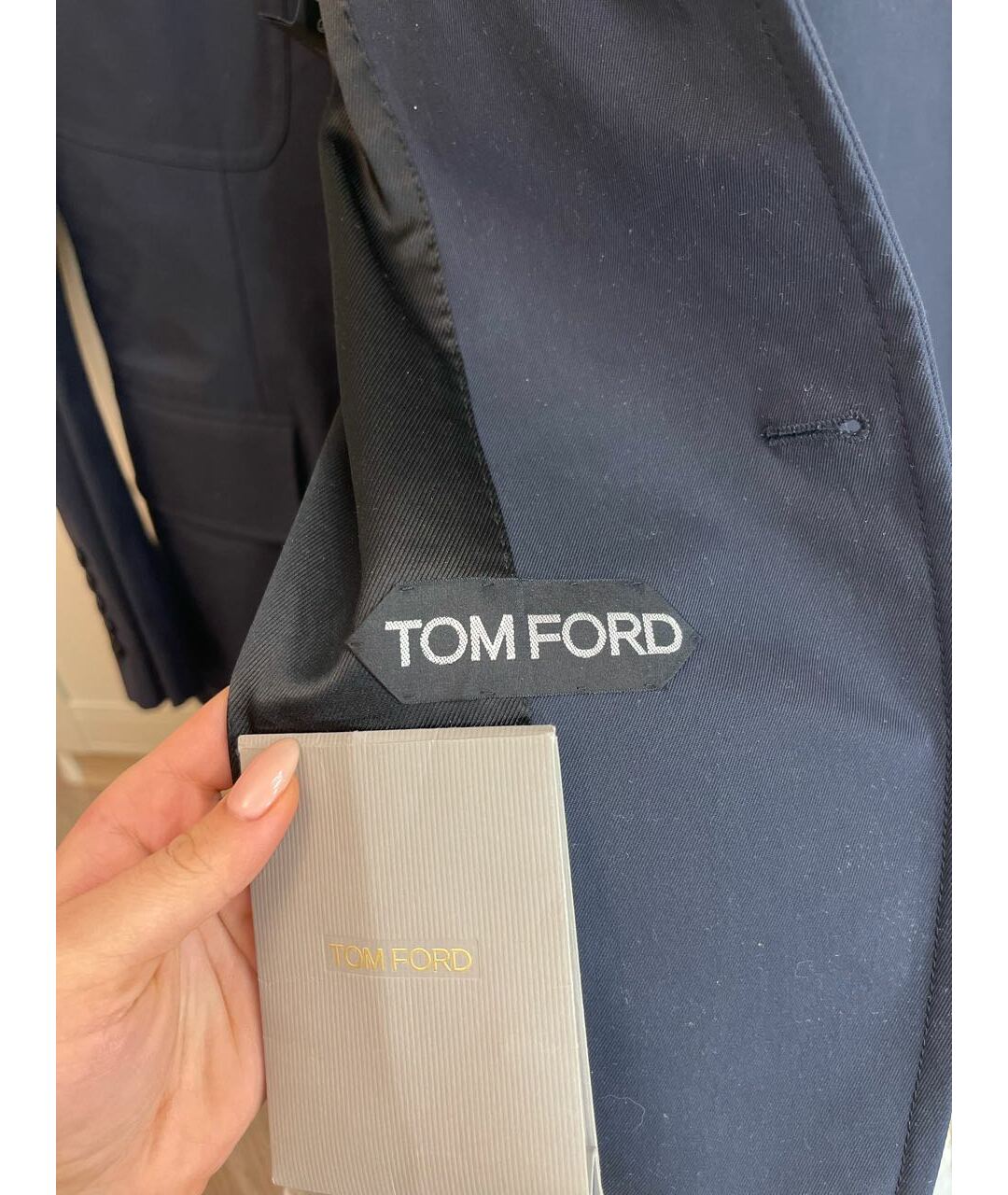 TOM FORD Темно-синий хлопковый пиджак, фото 5