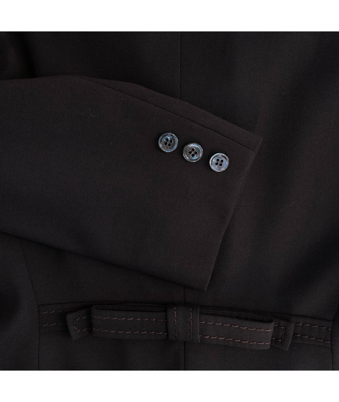 MOSCHINO Коричневый шерстяной костюм с юбками, фото 8