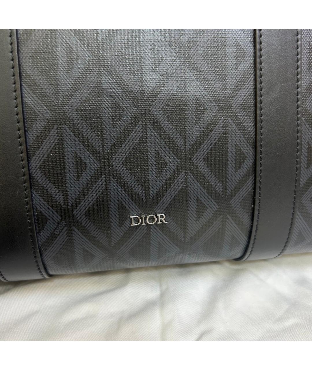 CHRISTIAN DIOR Черная сумка тоут из искусственной кожи, фото 4