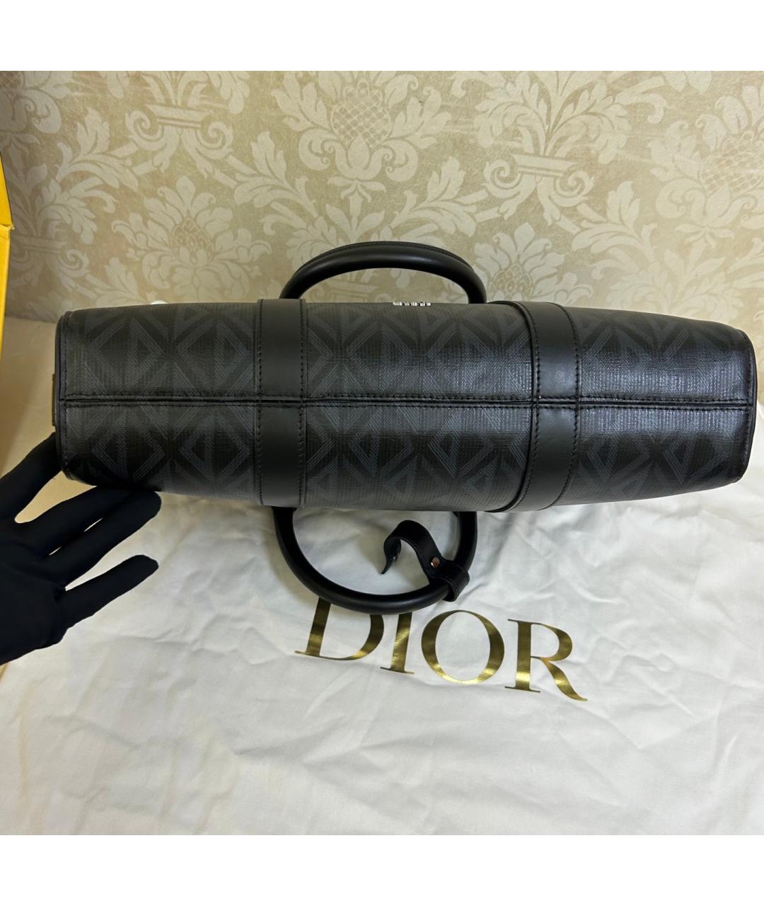 CHRISTIAN DIOR Черная сумка тоут из искусственной кожи, фото 7