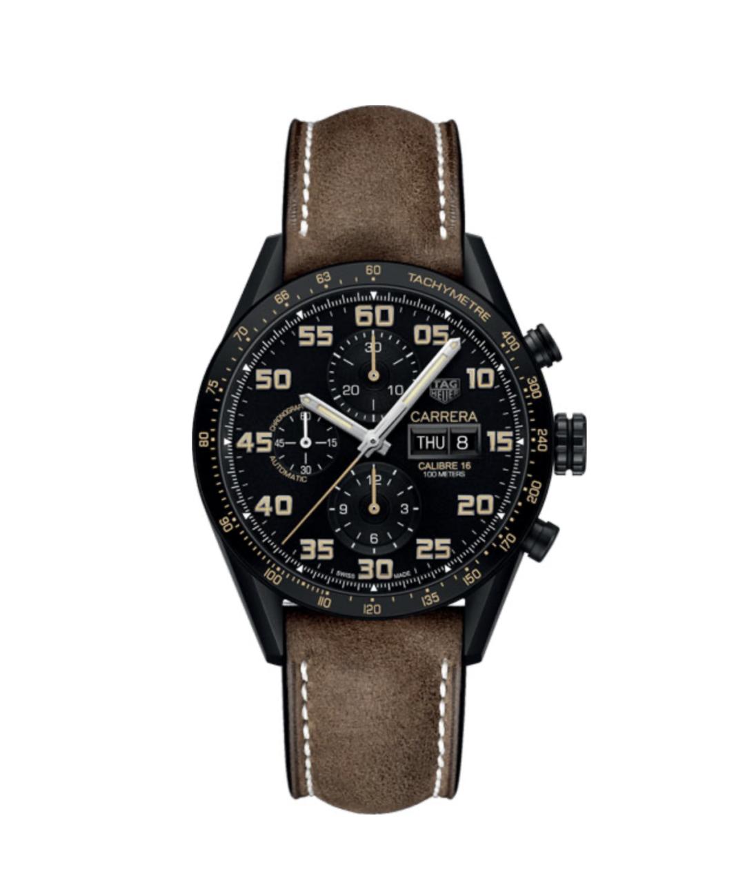 TAG HEUER Черные титановые часы, фото 1