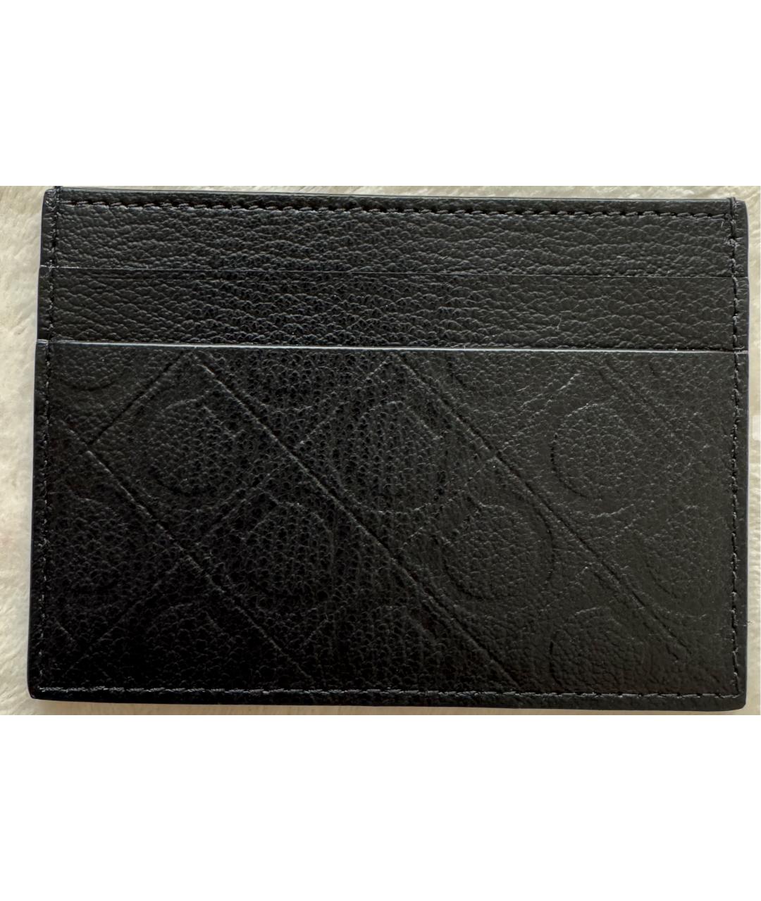 FERRAGAMO Черный кожаный кардхолдер, фото 7