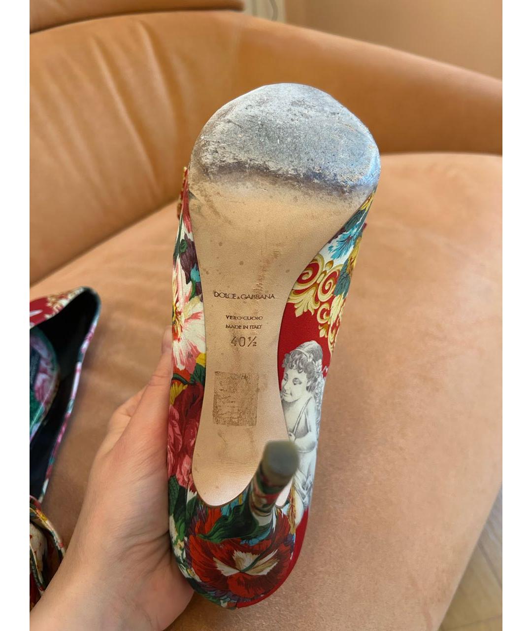 DOLCE&GABBANA Мульти туфли, фото 6