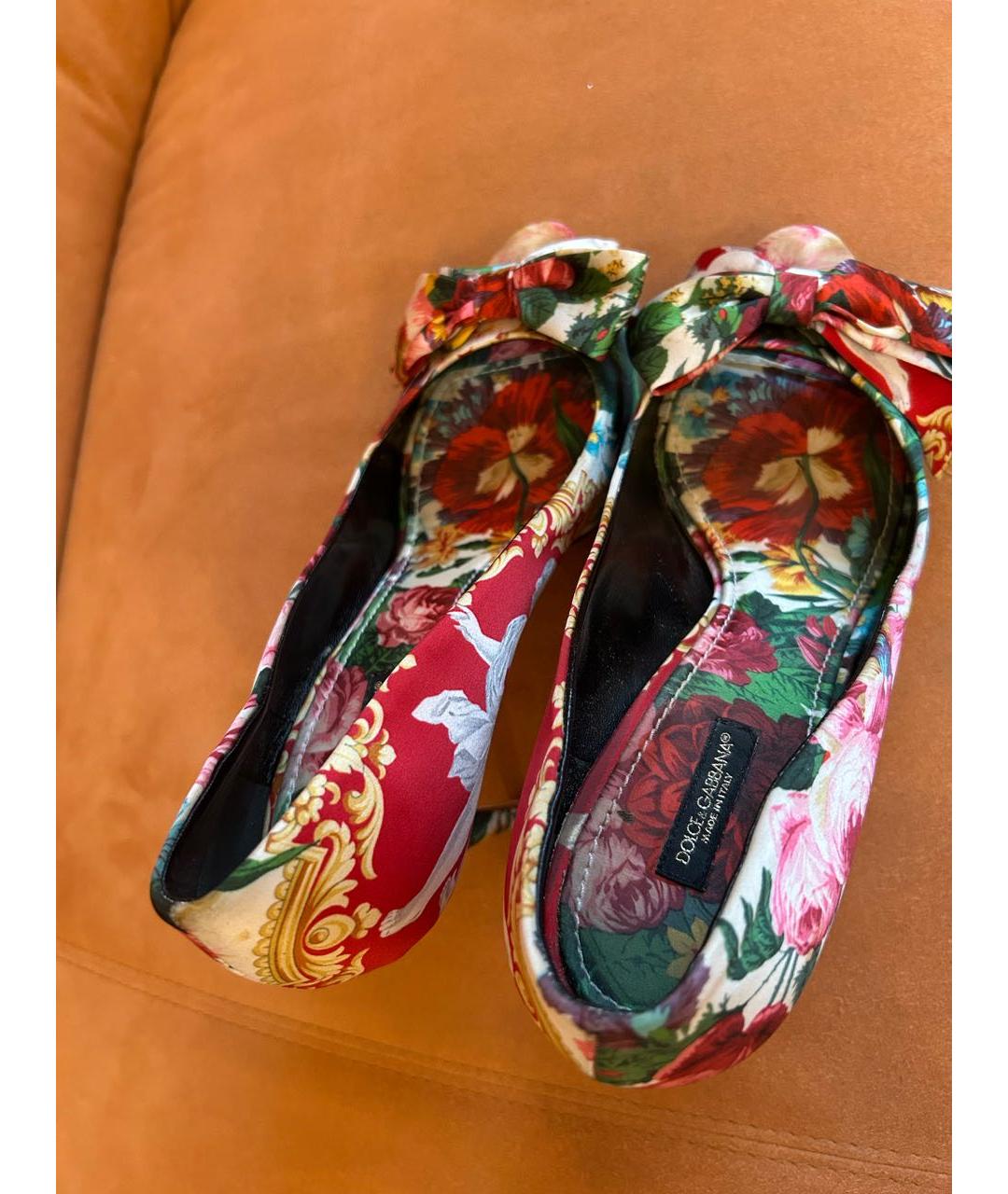 DOLCE&GABBANA Мульти туфли, фото 3
