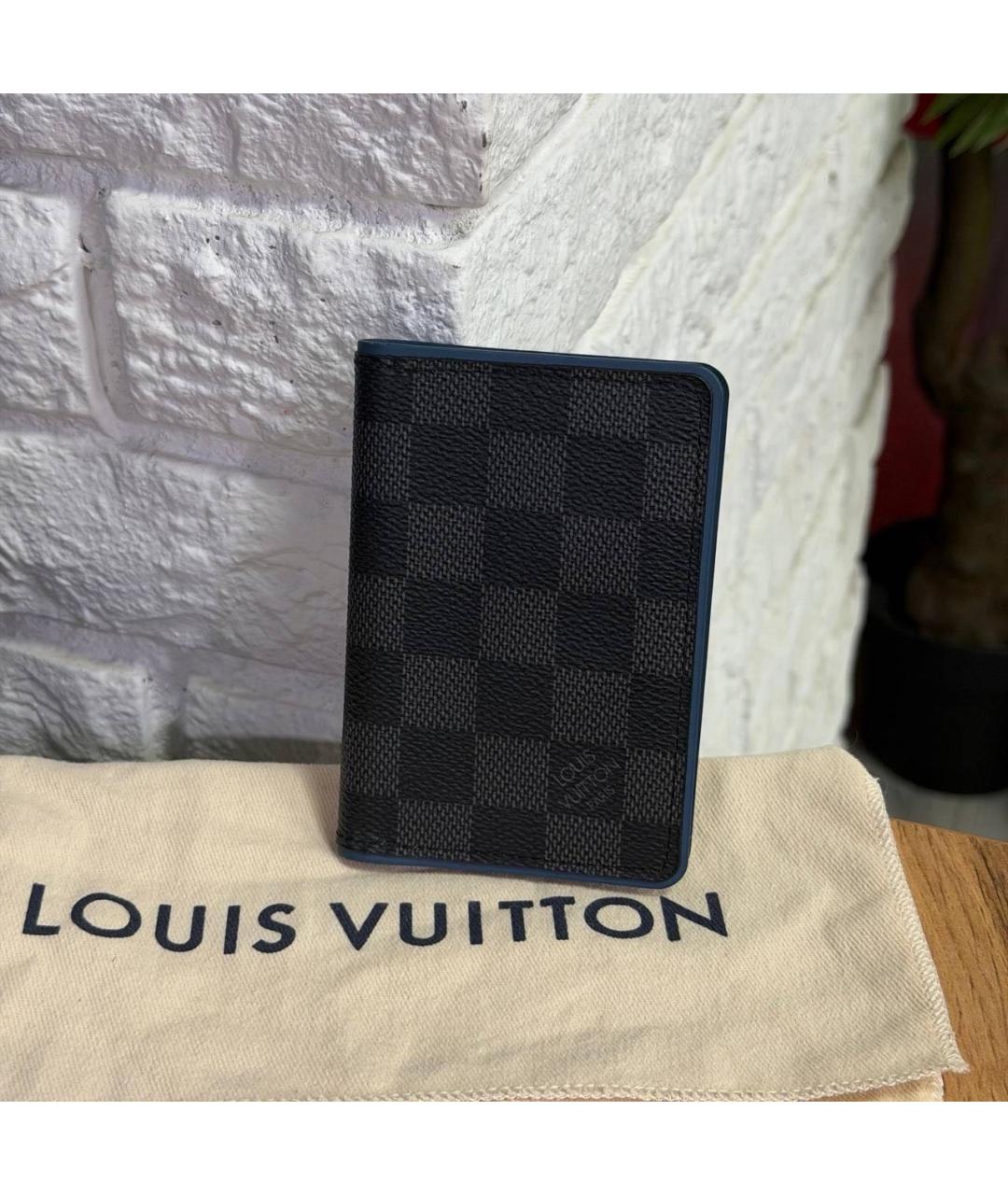LOUIS VUITTON Черный кардхолдер, фото 4