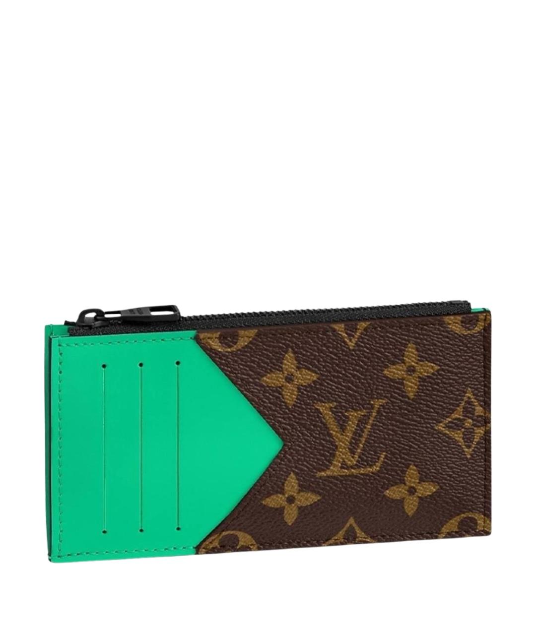 LOUIS VUITTON Коричневый кардхолдер, фото 1