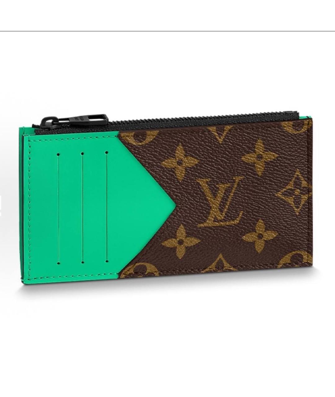 LOUIS VUITTON Коричневый кардхолдер, фото 5