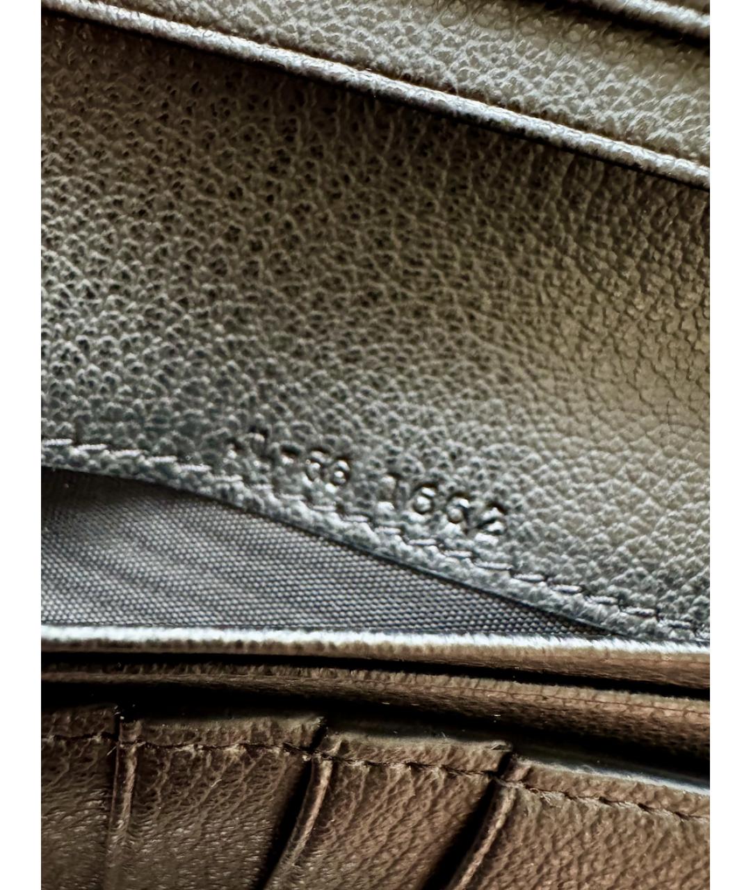 FERRAGAMO Черный кожаный кошелек, фото 5