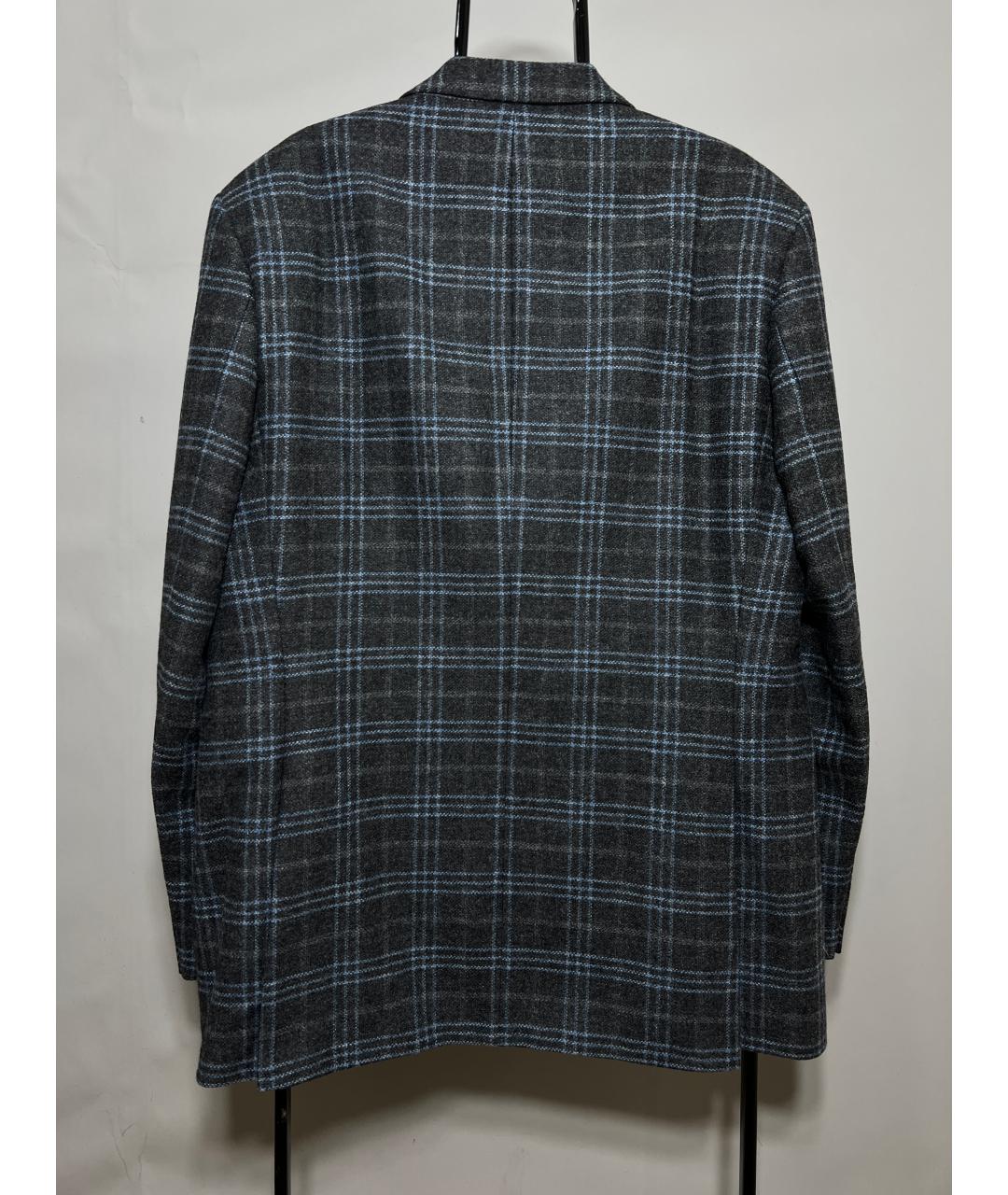 HUGO BOSS Серый шерстяной пиджак, фото 2