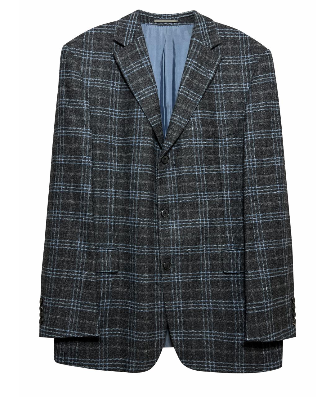 HUGO BOSS Серый шерстяной пиджак, фото 1