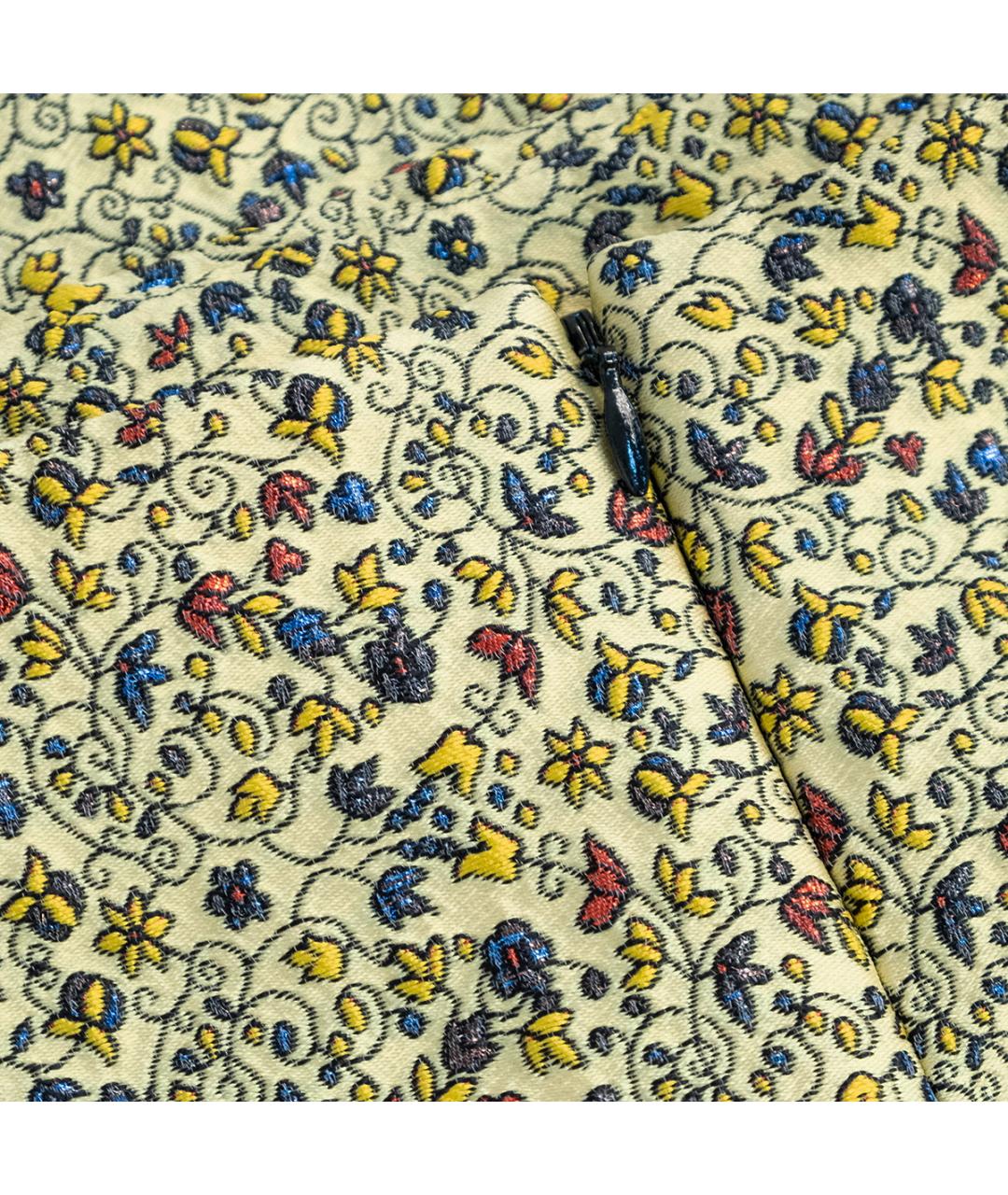 MARNI Желтая полиэстеровая юбка миди, фото 4