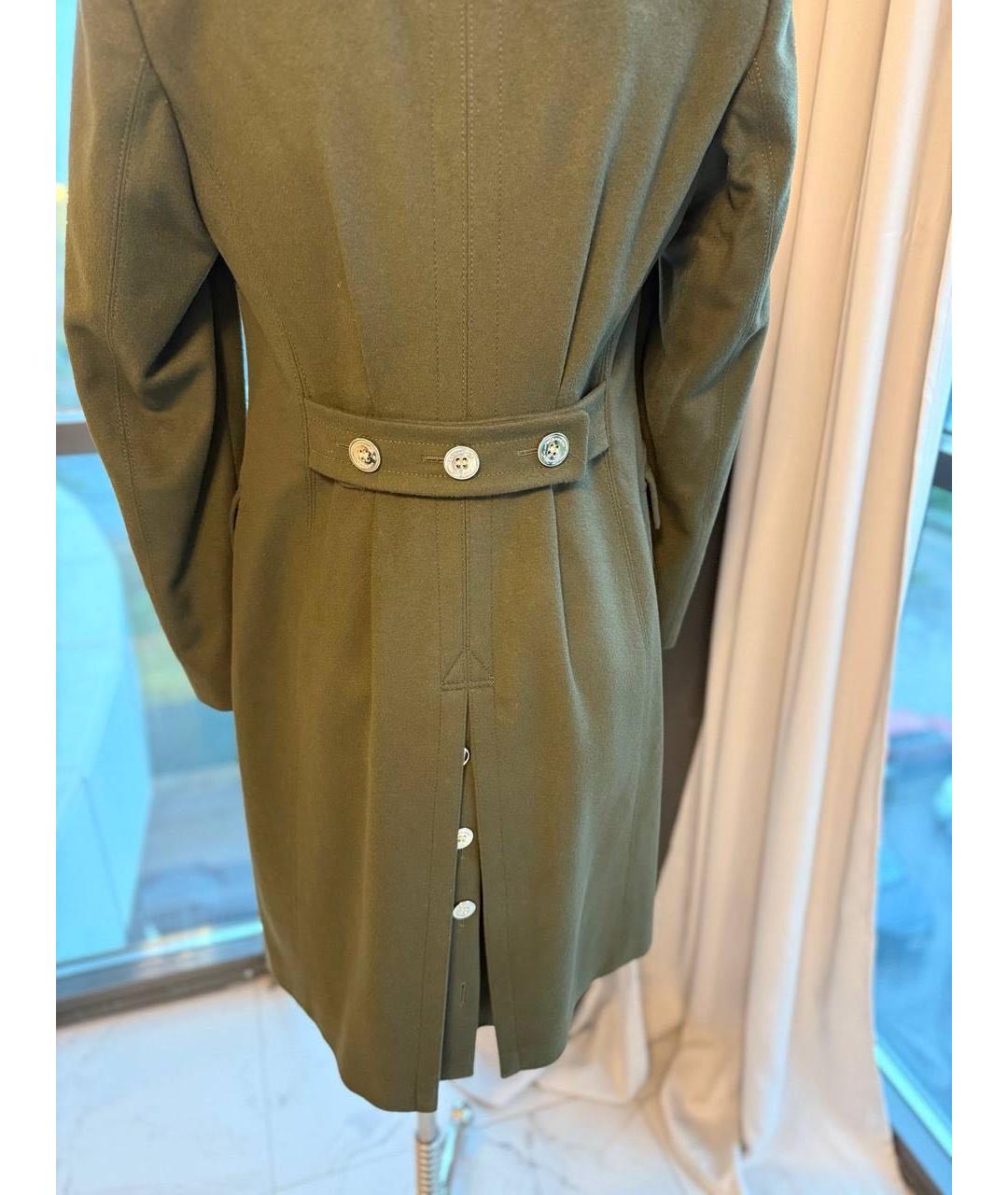 BURBERRY Хаки шерстяное пальто, фото 5