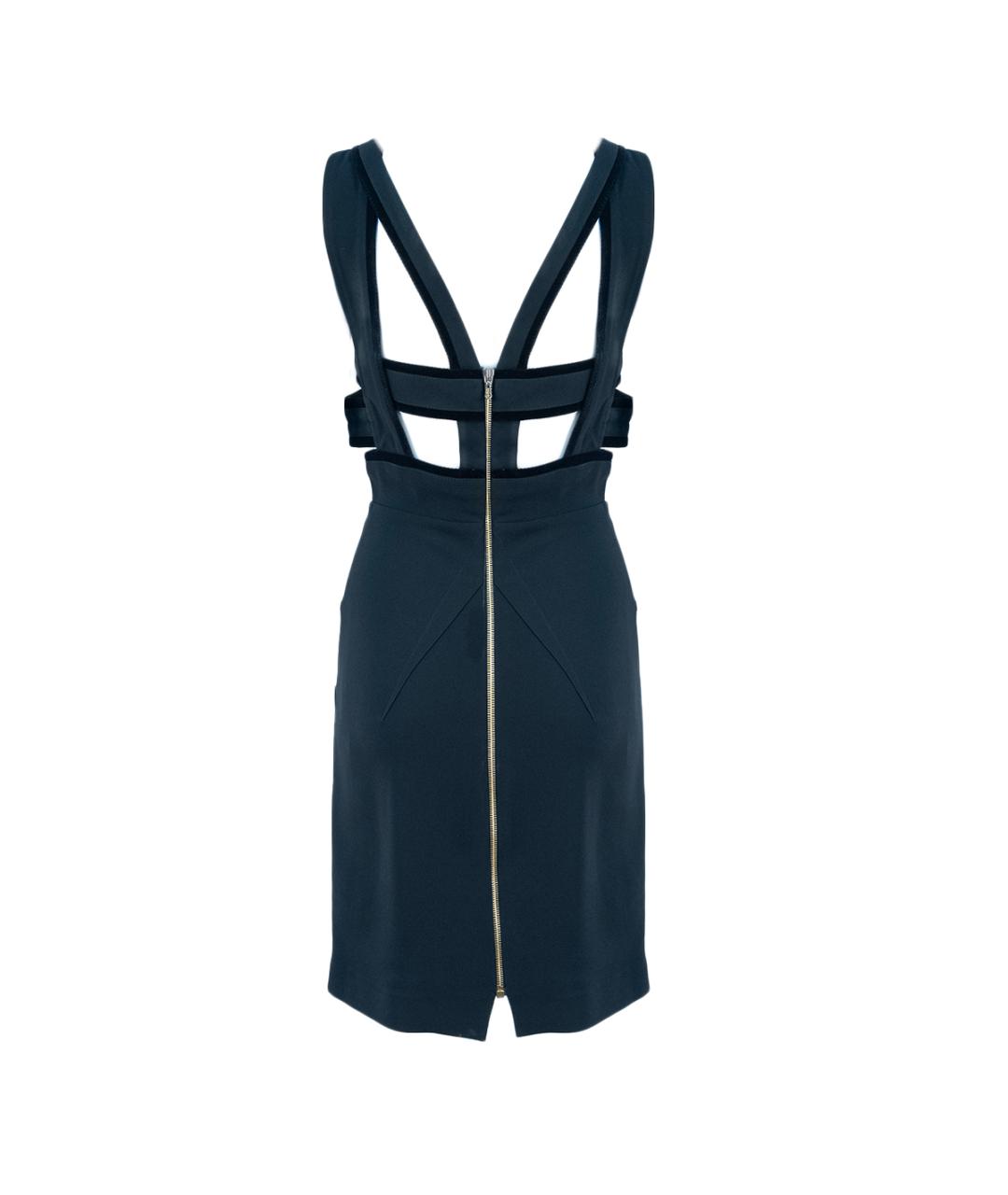 ROLAND MOURET Черное вискозное коктейльное платье, фото 2
