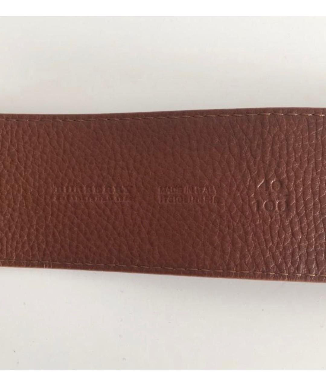 BURBERRY Коричневый кожаный ремень, фото 4