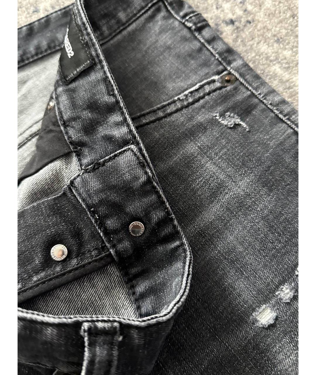 DSQUARED2 Черные хлопковые джинсы скинни, фото 5