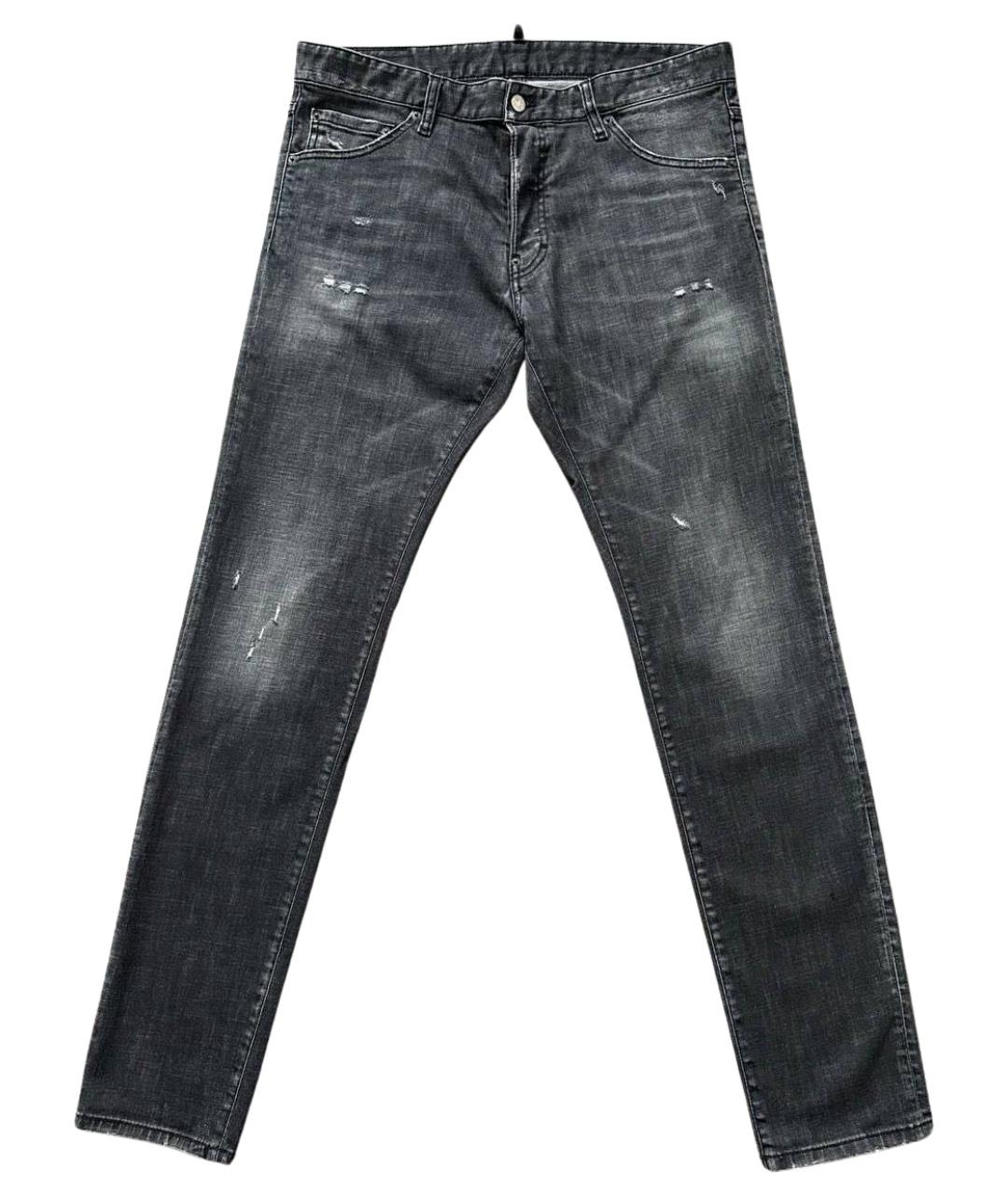 DSQUARED2 Черные хлопковые джинсы скинни, фото 1