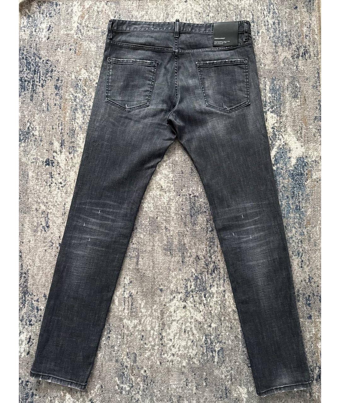 DSQUARED2 Черные хлопковые джинсы скинни, фото 2