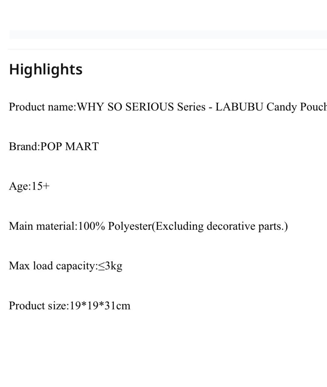 Labubu Коричневая тканевая сумка с короткими ручками, фото 3